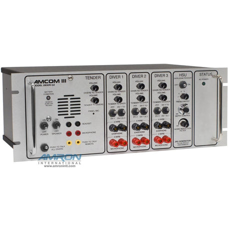 AMCOM III 2830R-02 Three-Diver Rack Mount Communicator with DSP3 Helium Speech Unscrambler