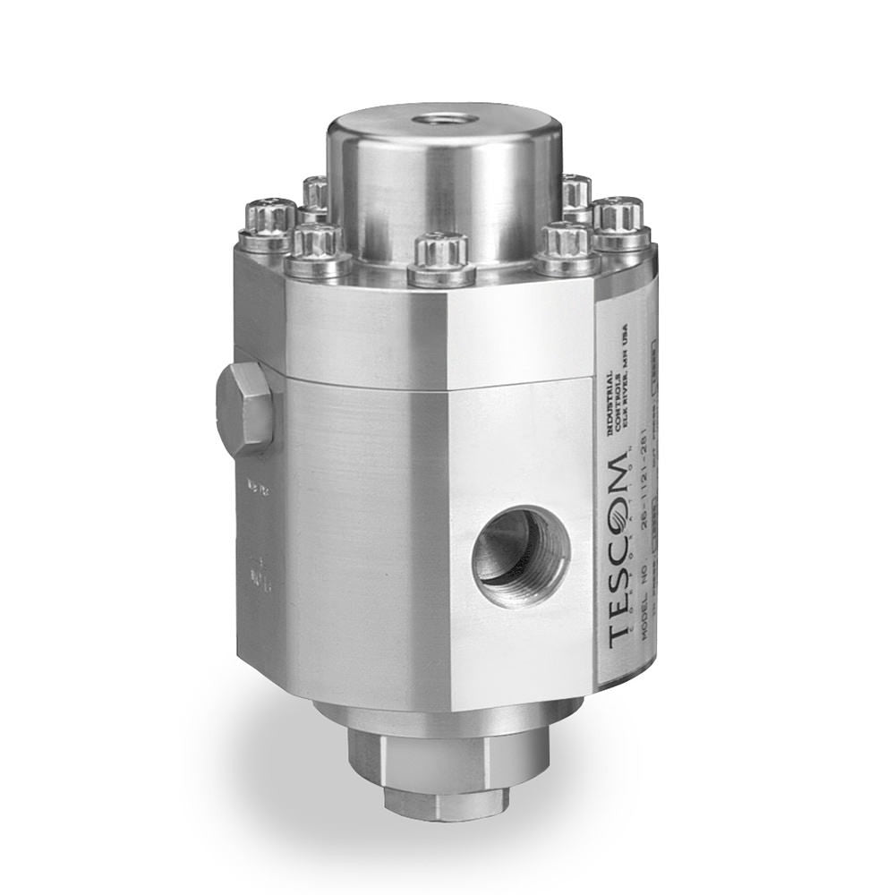 TESCOM 26-1221-1161-088 Pressure Reducing Regulator with Modified Valve Cartridge Control Dome Load - 303 Stainless Steel (Copy)