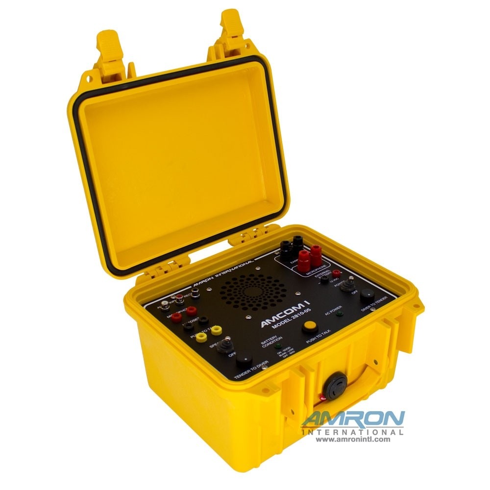 AMCOM I 2810-05 One Diver Communicator with Rechargeable Battery, Outdoor AC Power Module and International Locking Power Cord