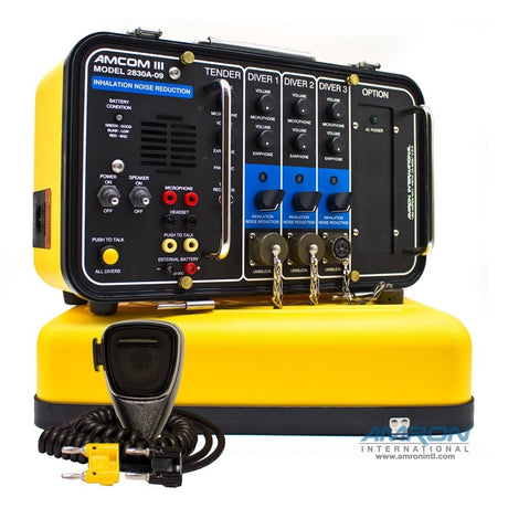 AMCOM III 2830A-09 Three-Diver Portable with MS Connections, Inhalation Noise Reduction, Outdoor AC Power Module and Intl. Locking Power Cord