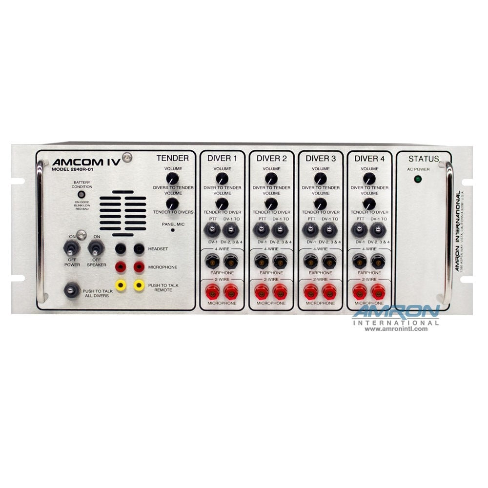 AMCOM IV 2840R-01 Four-Diver Rack Mount Communicator