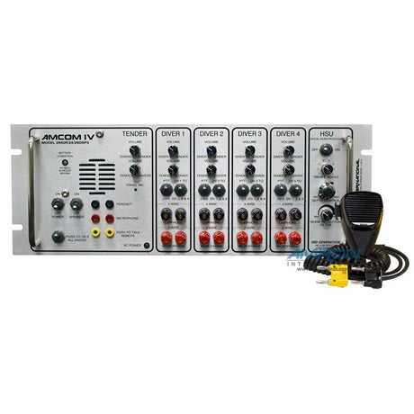 AMCOM IV 2840R-02 Four-Diver Rack Mount Communicator with DSP3 Helium Speech Unscrambler