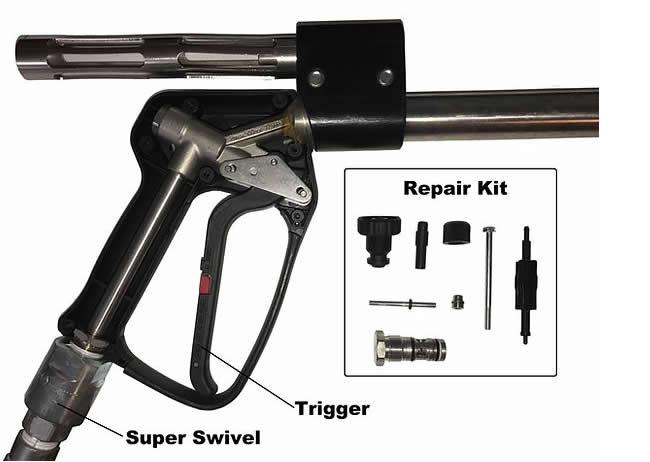 CaviBlaster Tools Gun, Dome, Lance