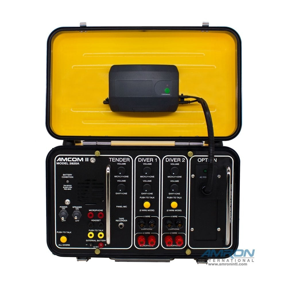 AMCOM II 2825A-13 Two-Diver Portable with 28B Wireless Tender Kit, Outdoor AC Power Module and International Locking Power Cord