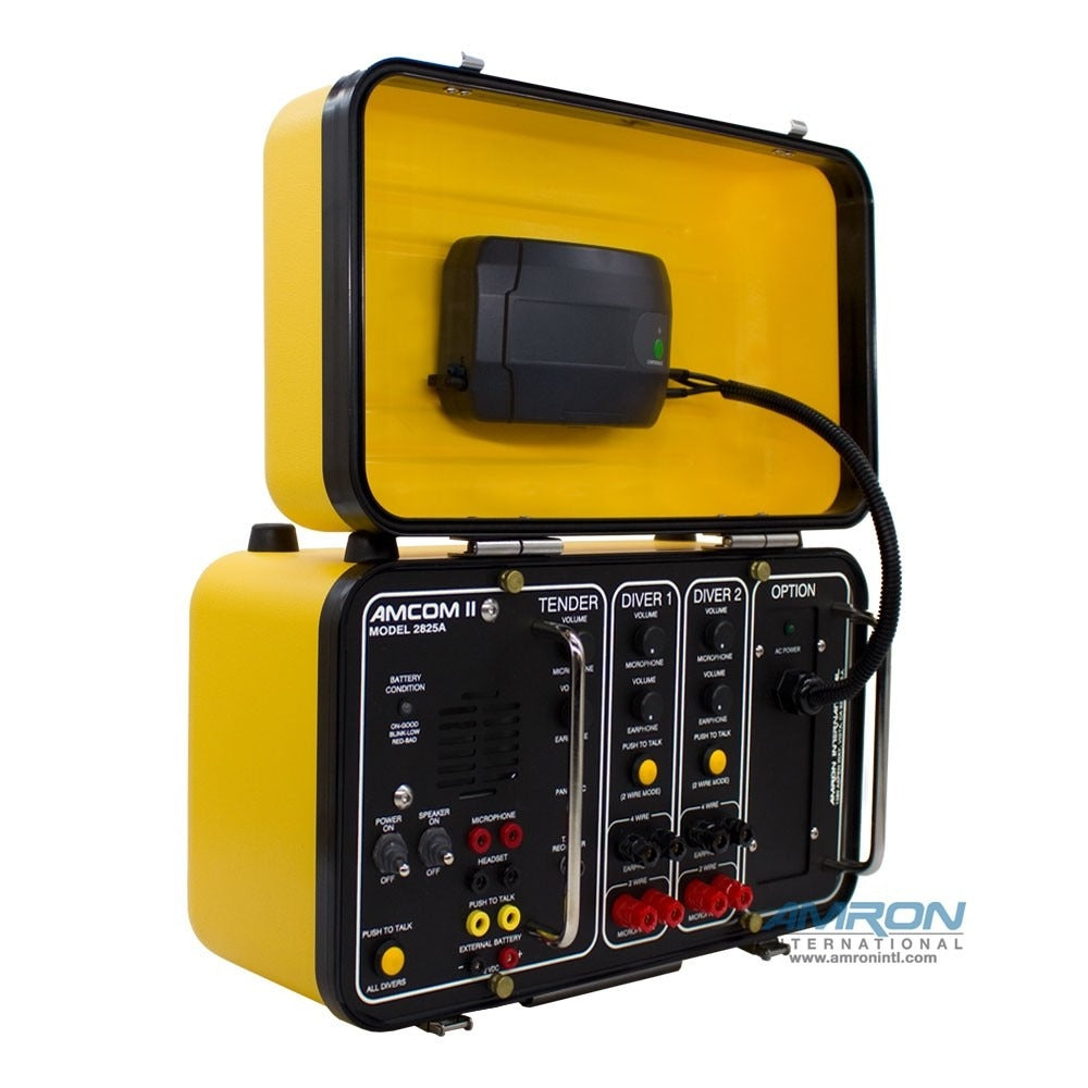 AMCOM II 2825A-13 Two-Diver Portable with 28B Wireless Tender Kit, Outdoor AC Power Module and International Locking Power Cord