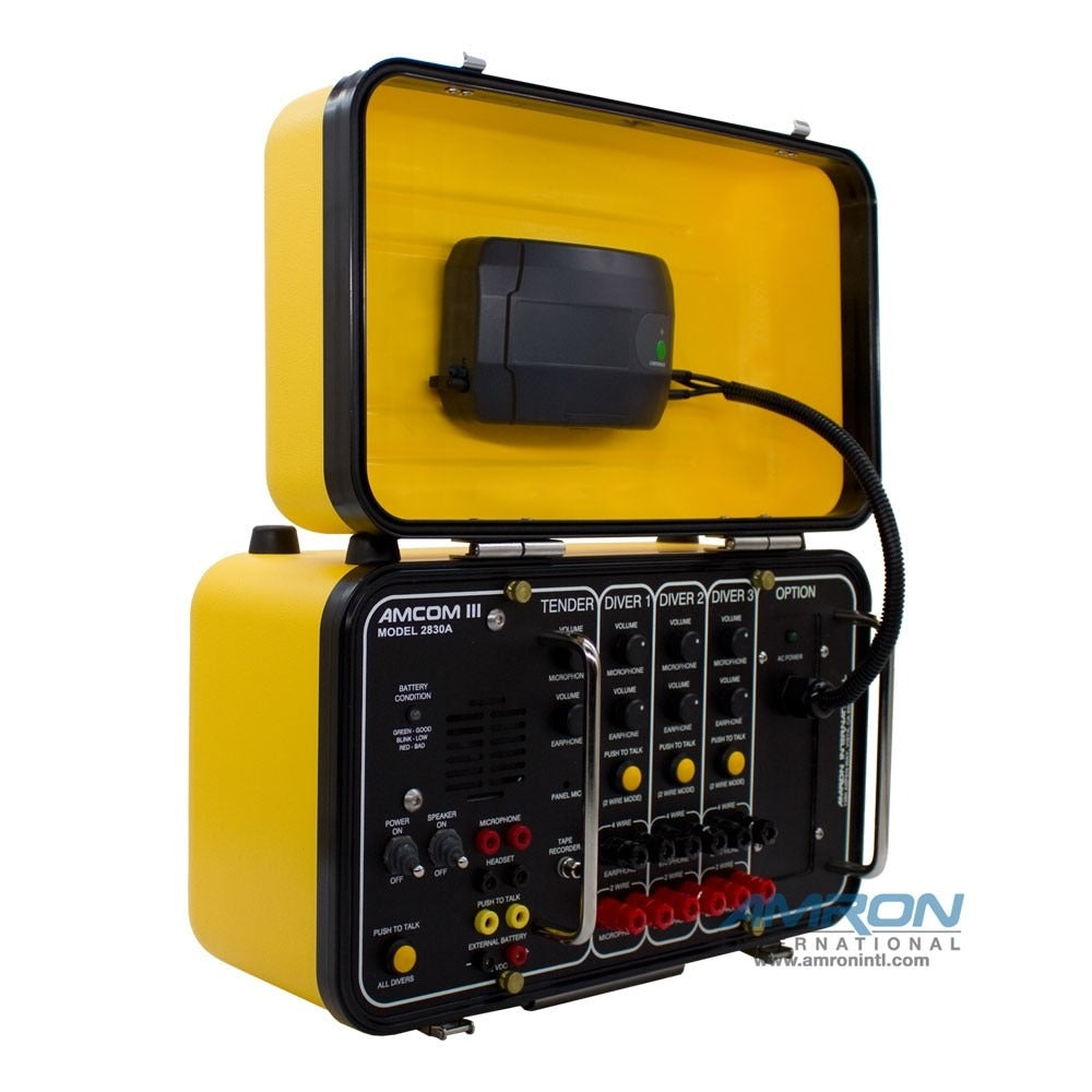 AMCOM III 2830A-13 Three-Diver Portable with 28B Wireless Tender Kit, Outdoor AC Power Module and International Locking Power Cord