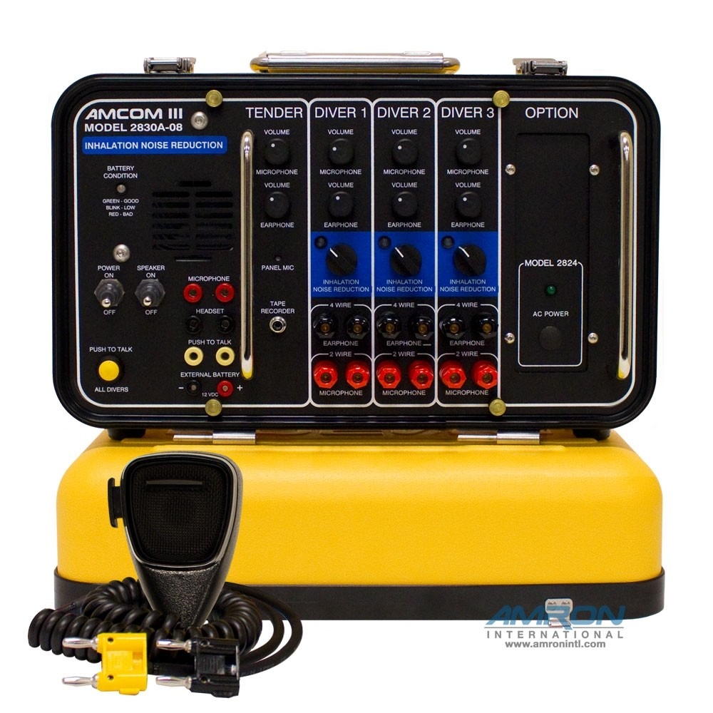 AMCOM III 2830A-08 Three-Diver Portable with Inhalation Noise Reduction, Outdoor AC Power Module and International Locking Power Cord - Image 9