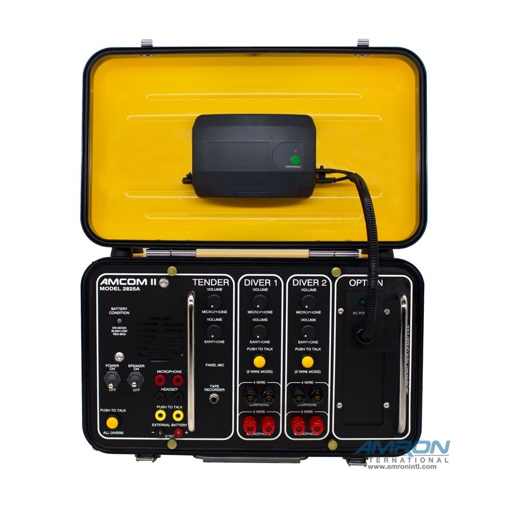 AMCOM II 2825A-13 Two-Diver Portable with 28B Wireless Tender Kit, Outdoor AC Power Module and International Locking Power Cord